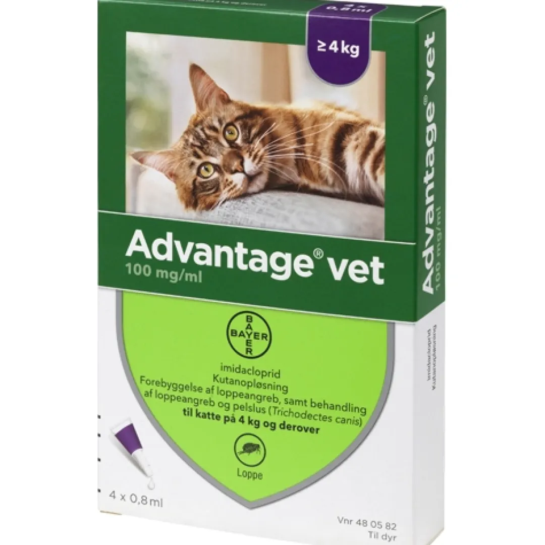 Advantage Vet Advantage til kat 0,8 ml over 4 kg