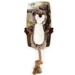AFP All for paws AFP Classic Hundebamse Bæver med reb - sjov bamse til hunde