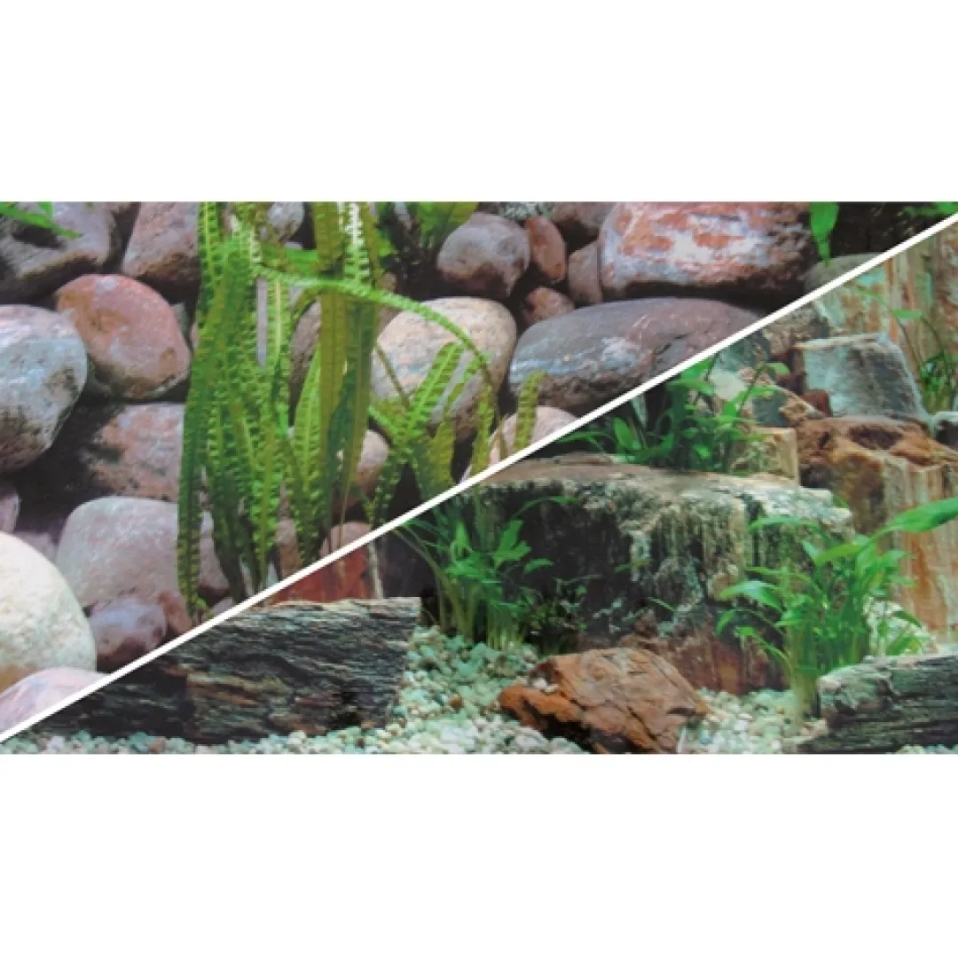 Hobby Akvariebaggrund Sten 1/2 (50 cm høj) 120 cm