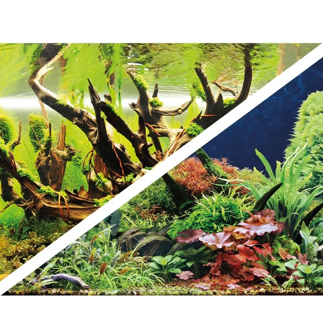 Hobby Akvariebaggrund Wood Island / Green secret (60 cm høj) pr meter