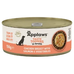 Applaws Hund & Katte mad Applaws Hundevådmad Kylling og Laks 156 g - Naturlig topping til hunde