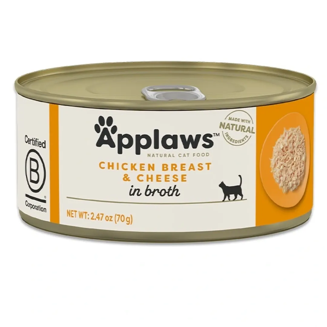 Applaws Hund & Katte mad Applaws Kattevådmad Kylling og Ost 70 g