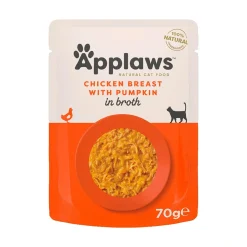 Applaws Hund & Katte mad Applaws Kattevådmad Kylling og Græskar 70 g (pouch)