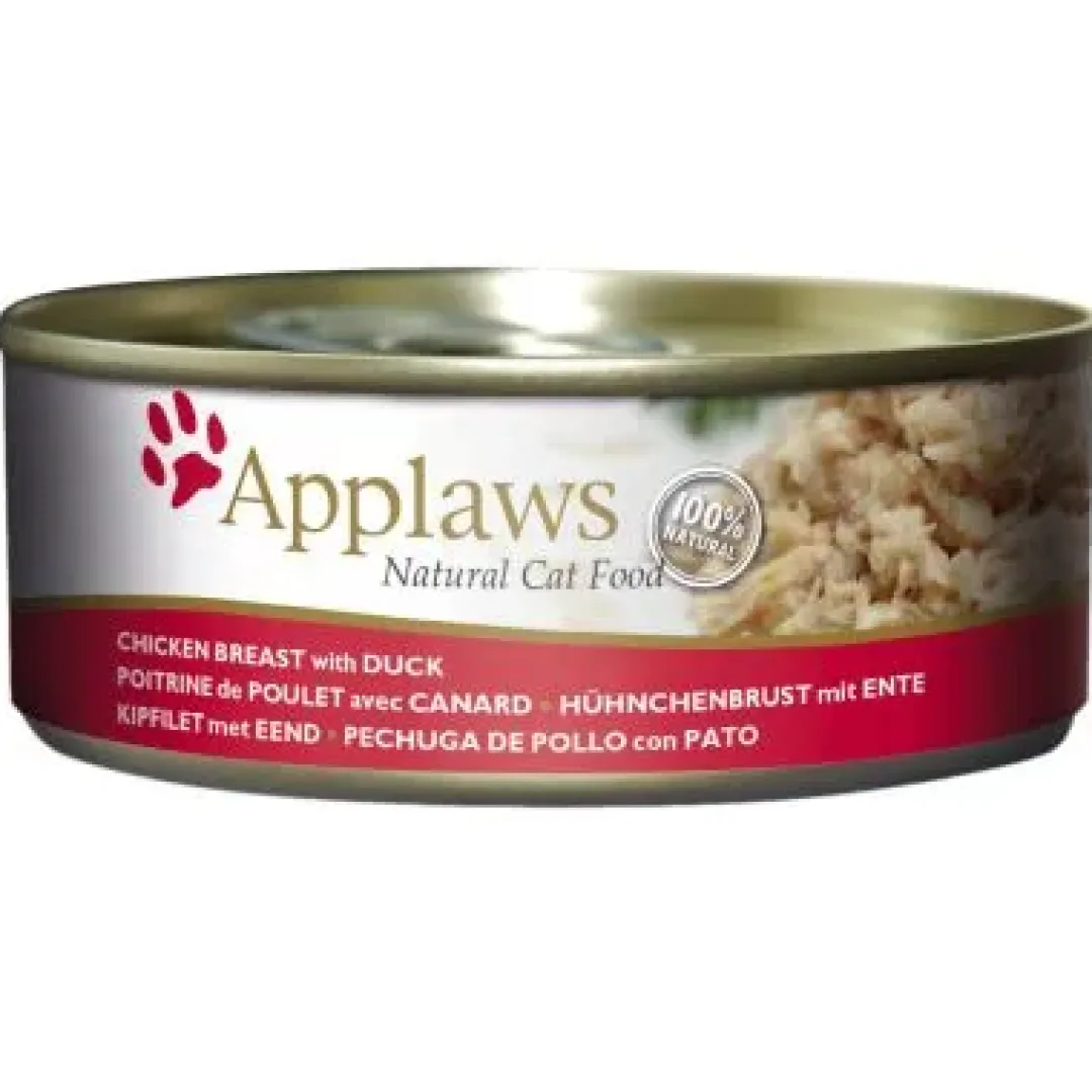 Applaws Hund & Katte mad Applaws kattevådmad Kylling og And 156 g