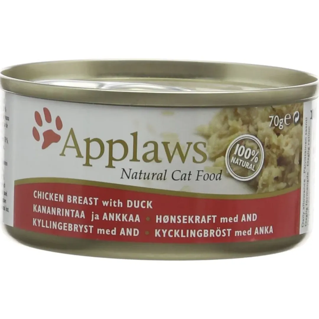 Applaws Hund & Katte mad Applaws kattevådmad Kylling og And 156 g