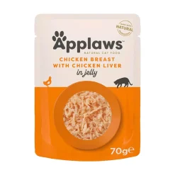 Applaws Hund & Katte mad Applaws Kattevådmad kylling og lever 70 g (pouch)