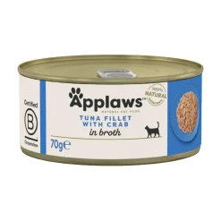 Applaws Hund & Katte mad Applaws Kattevådmad Tun og Krabbe 70 g