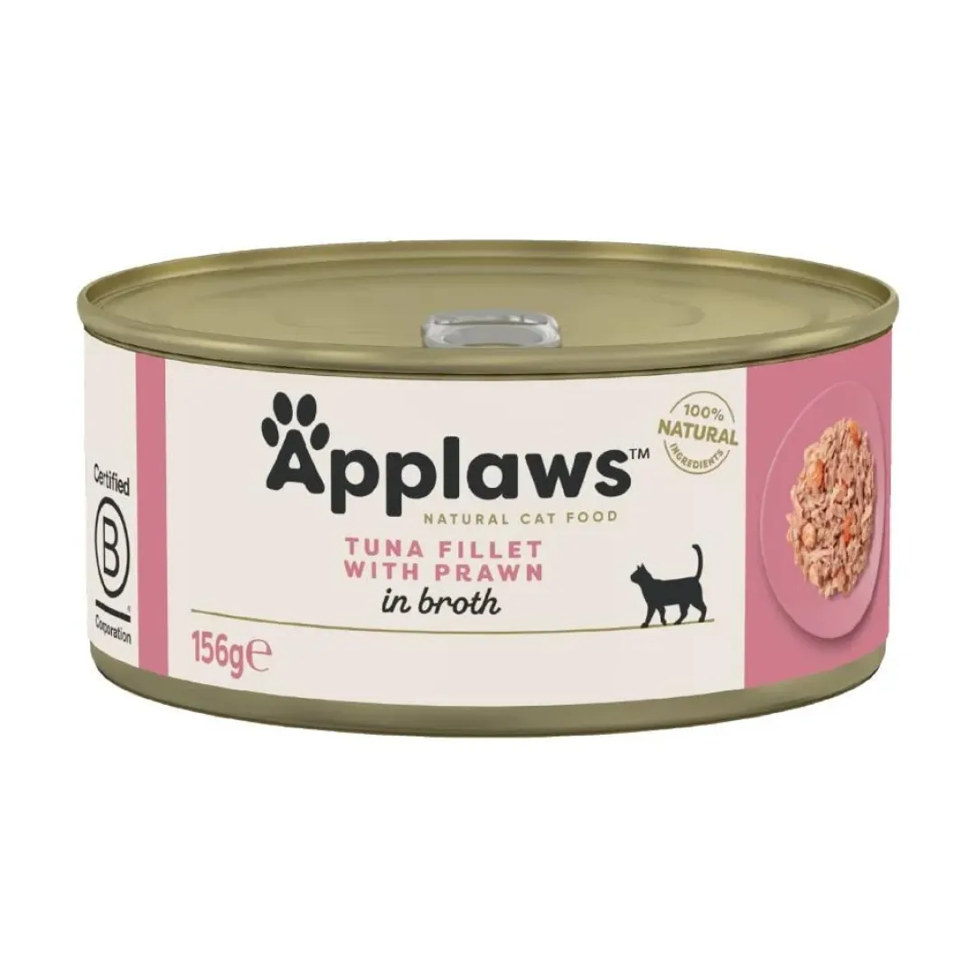 Applaws Hund & Katte mad Applaws Kattevådmad Tun og Rejer 156 g