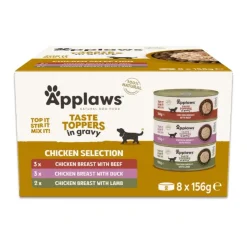 Applaws Hund & Katte mad Applaws multipack kylling i sovs 8x156 gram