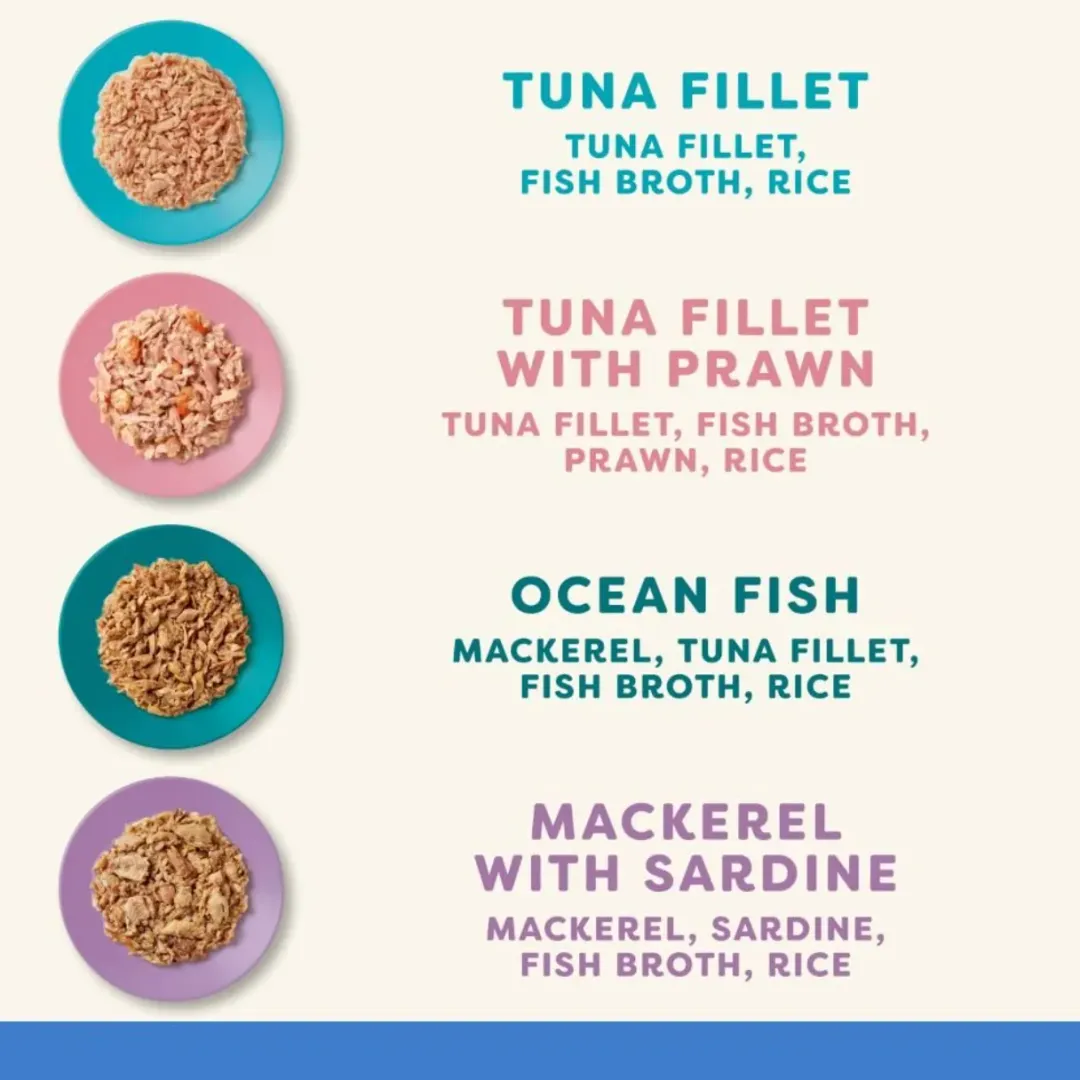 Applaws Hund & Katte mad Applaws multipack med fisk i bouillon til kat 24 x 70 g