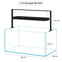 Aquael Akvarie og Lampe Ultra Scape 90 Forest