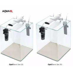 Aquael Akvarie Opti Bent Hvid 30 Liter
