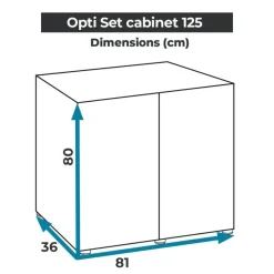 Aquael Cabinet Optiset 125 Sort