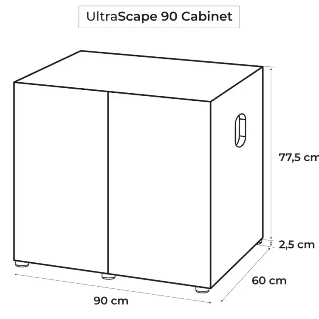 Aquael Cabinet Ultra Scape 90 Snow