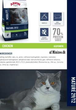 ARION Original Cat Kattefoder ARION Original Mature 29/12 Kattemad 7,5 kg