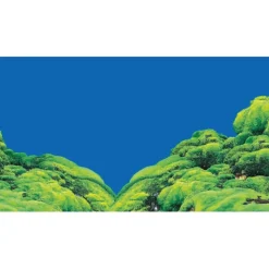 Hobby Baggrund til akvarium Beplantet og mos (50 cm høj) 120 cm