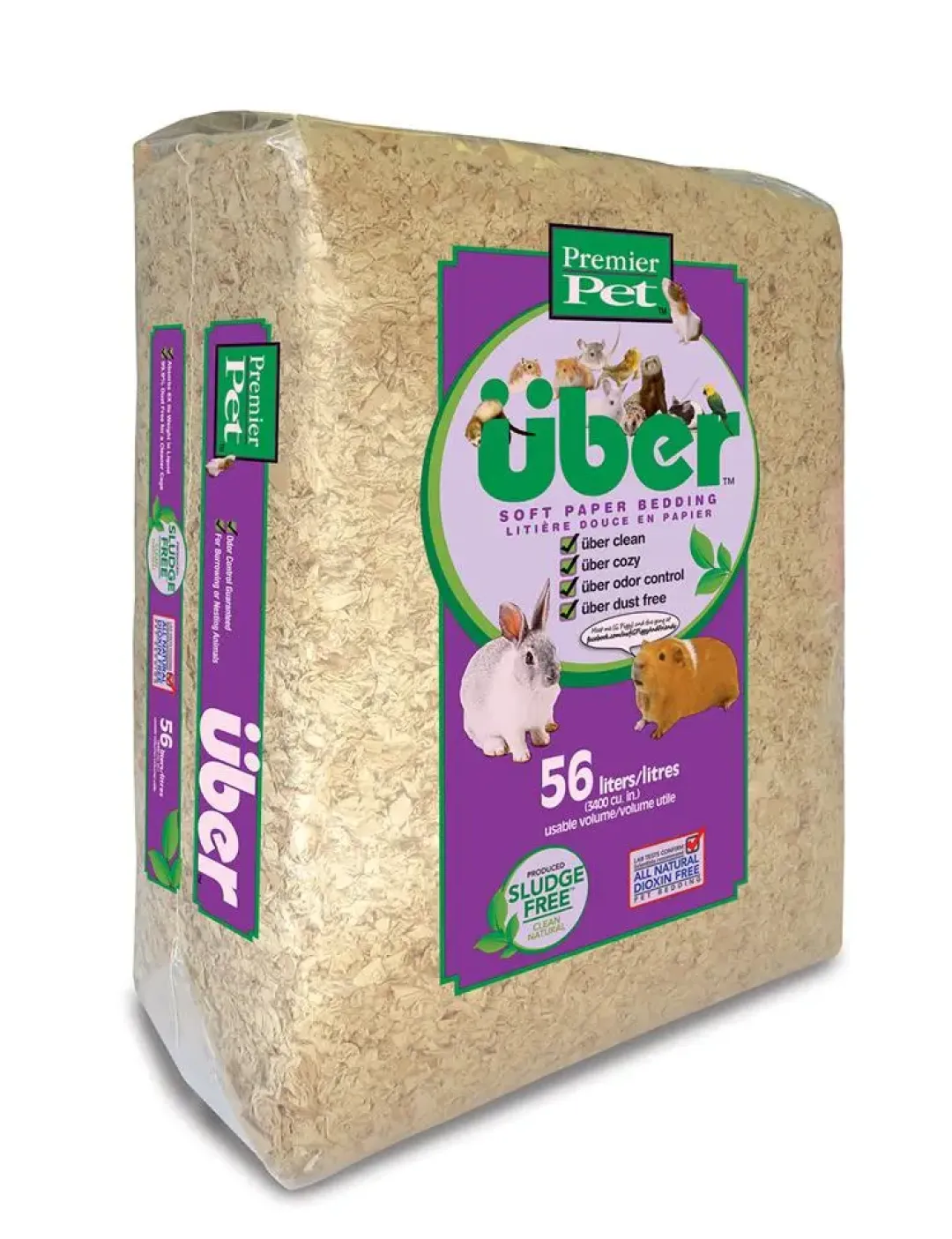 Premier Pet Über papirstrøelse 56 L Natur