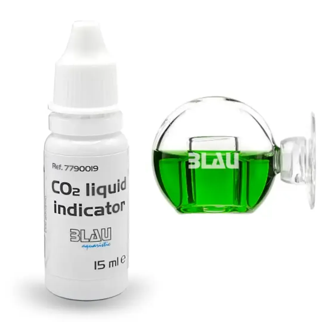 Blau - Aquaristic Blau CO2 Ball Indicator + Liquid indicator - CO2 måling