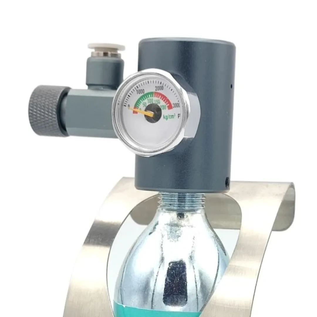 Blau - Aquaristic Blau CO2 START Regulator - Co2 Manometer til engangsflasker