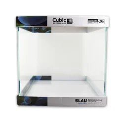 Blau - Aquaristic Blau Cubic Akvarium Aquascaping 42 L Optiwhite glas (35X35X35)