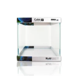Blau - Aquaristic Blau Cubic Akvarium Aquascaping 42 L Optiwhite glas (35X35X35)