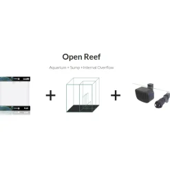 Blau - Aquaristic Blau Saltvandsakvarium Open Reef Experience 91 Liter 45x45x45 cm