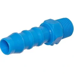 PVC Blå nylon slangestuds 1/2 tomme (8 mm slange)