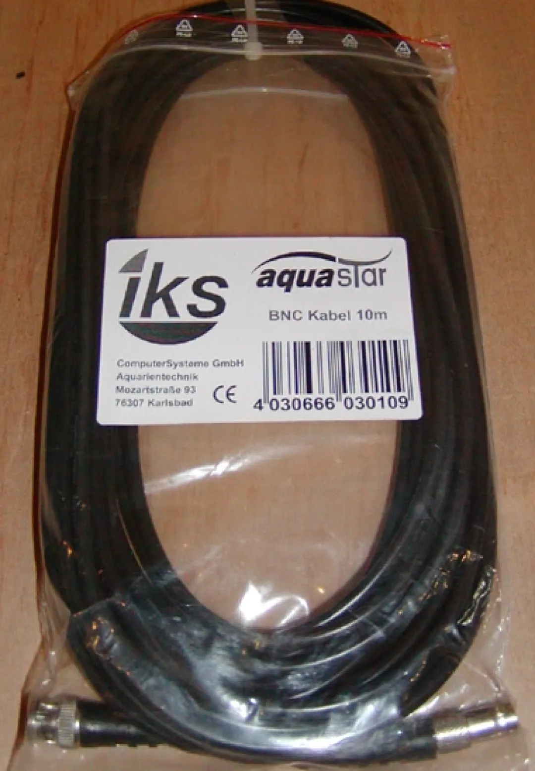 IKS BNC Kabel 10 meter til at forlænge sensor