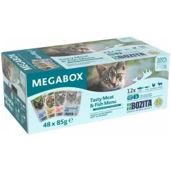 Bozita - Swedish natural quality Bozita Feline breve Megabox 48x85 g - vådfoder til kat - 12 POSER GRATIS