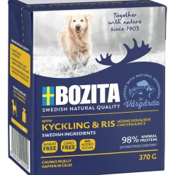 Bozita - Swedish natural quality Bozita Naturals kylling og ris i gele 370 g - Naturlig hverdagsernæring