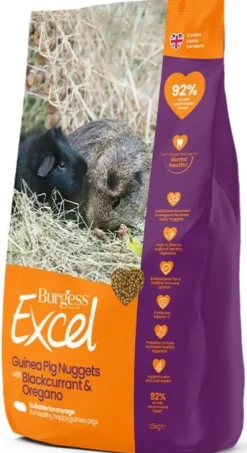 Burgess Excel Marsvin Solbær & Oregano 1,5 kg - Med C-vitamin