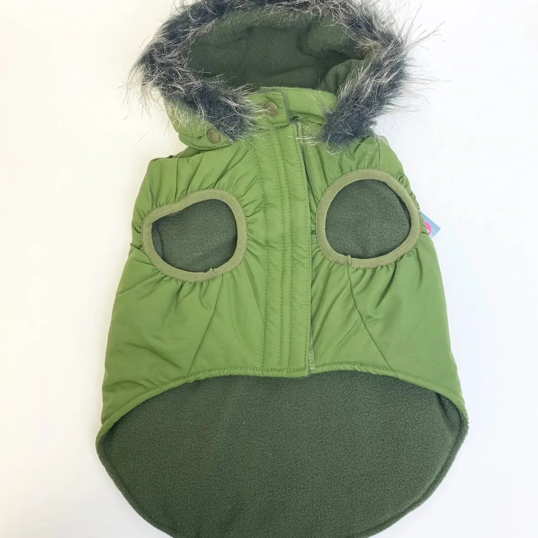 MiniZoo Canada Pooch Everest Explorer hundejakke Militærgrøn 66 cm nr 26