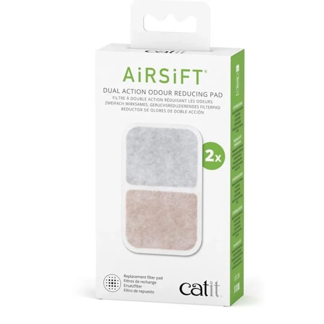 Catit Airsift Dual Action Filterkassette 2 stk i pakning