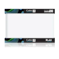 Blau - Aquaristic CUBIC Panorama Nano Akvarium 13 L