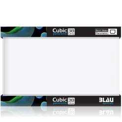 Blau - Aquaristic CUBIC Panorama Nano Akvarium 80 L