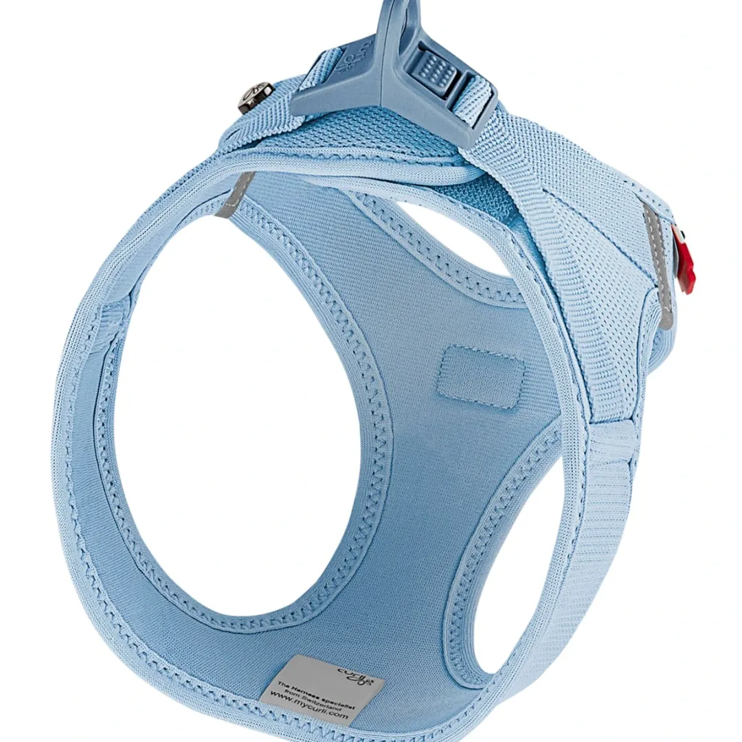Curli Vest hundesele Clasp Air Mesh Skyblue 2XS bryst 30-34 cm - let og sikker komfort