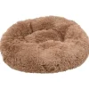 Flamingo Cushion Krems fluffy rund hundeseng small khaki
