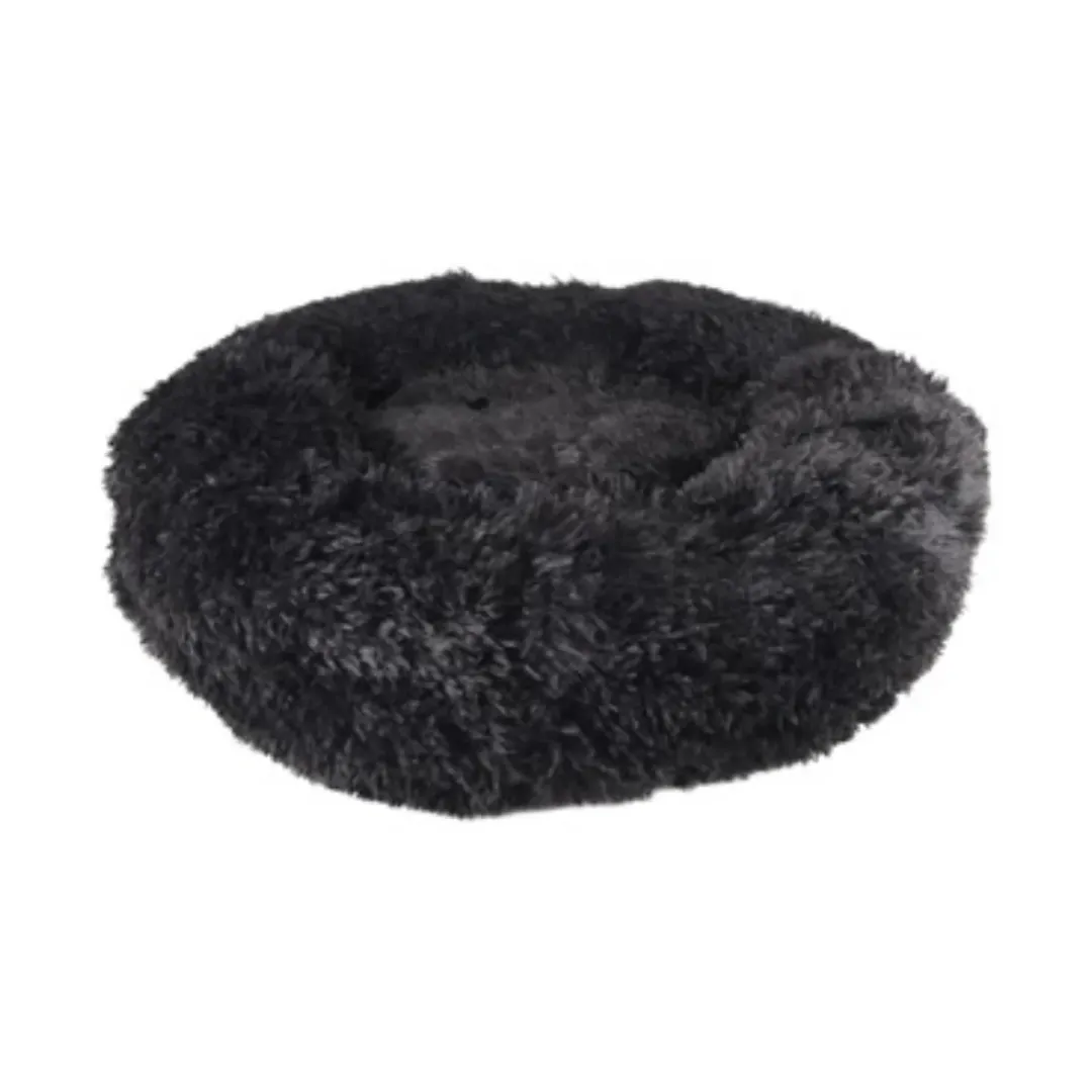 Flamingo Cushion Krems fluffy rund hundeseng medium sort