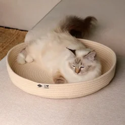 D&D Home D&D CAT Stofkurv JESS Ø 45 cm Beige