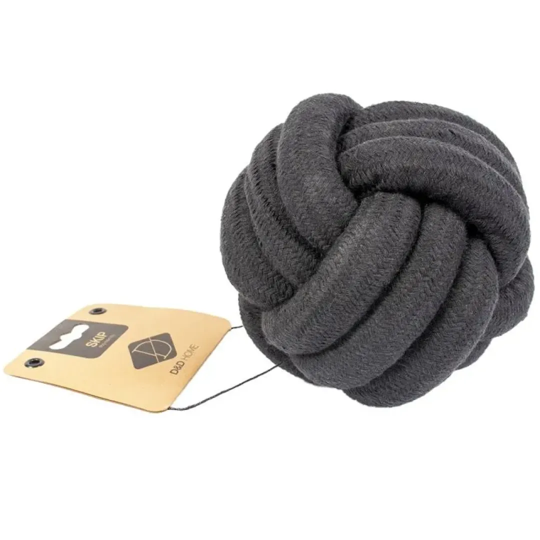 Europet Bernina International B.V. D&D Home Skip Ball S 9,5 cm Sort Knudereb 12 mm - hundelegetøj