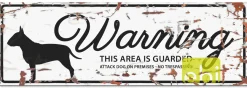 Europet Bernina International B.V. D&D WARNING SIGN Bull Terrier Hvid
