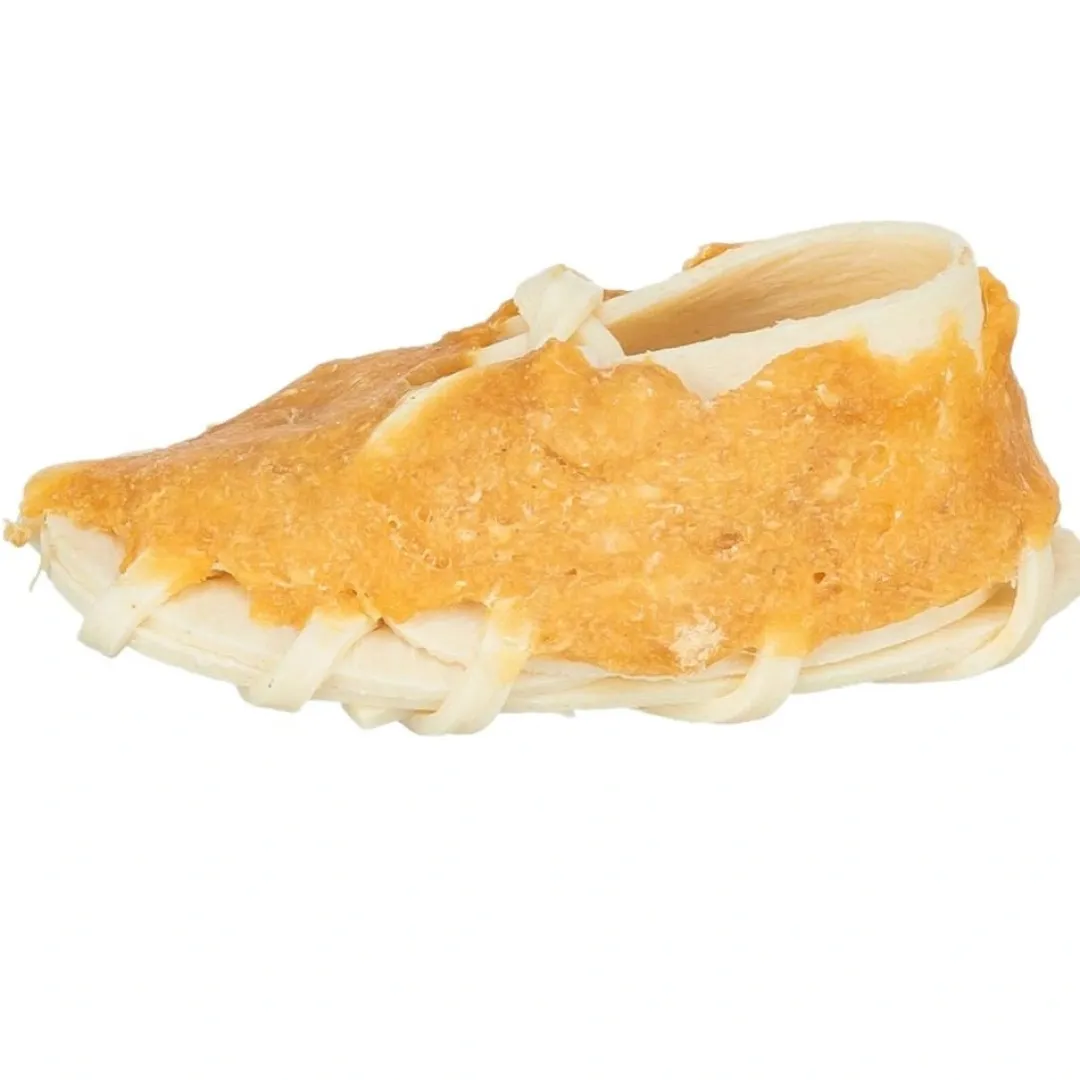 Trixie Denta Fun Tygge sko med kylling 9 cm - naturlig hundesnack