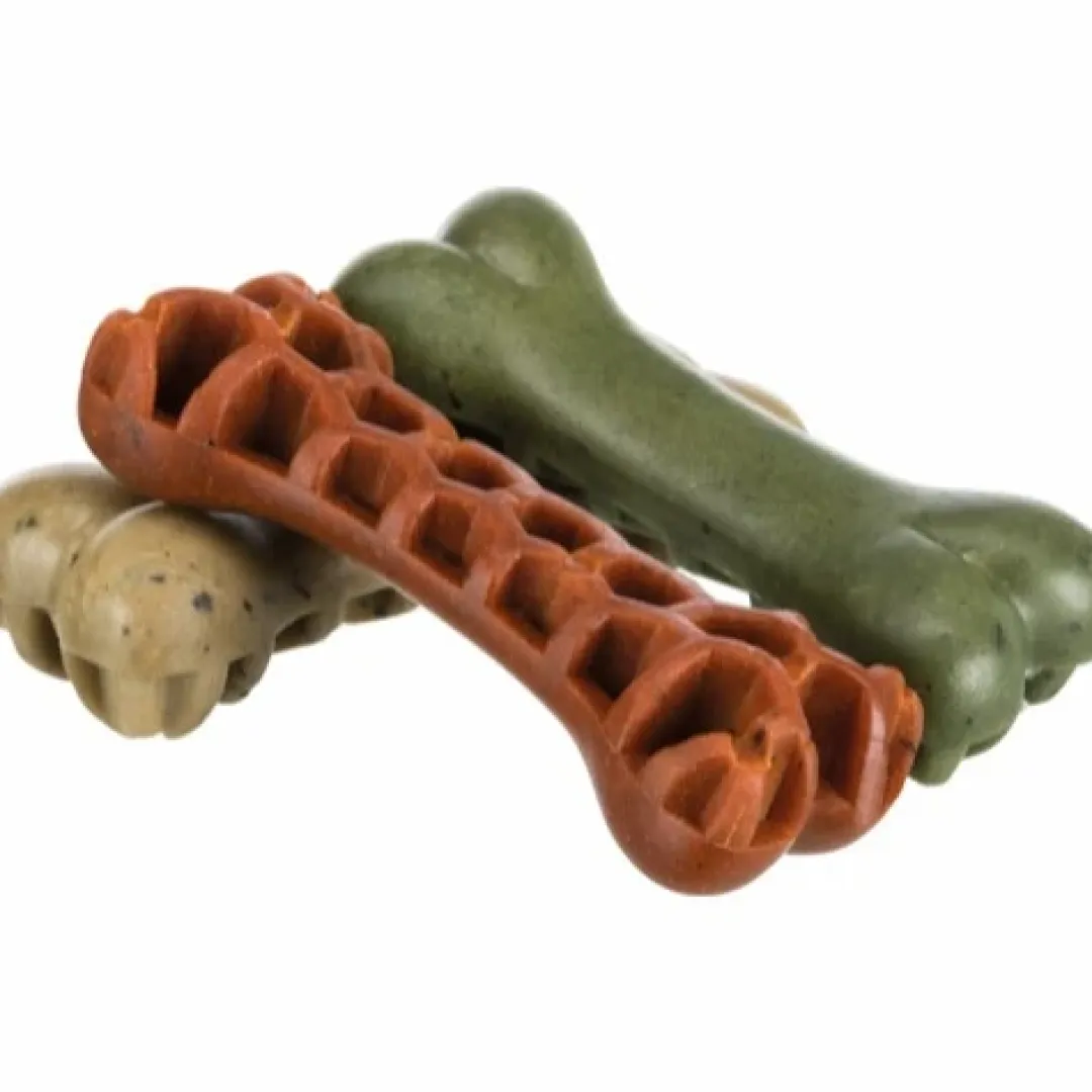 Trixie Denta Fun Veggie Tyggeknogle med tang 12 cm (vegetabilsk) - sunde kornfri hundesnacks