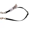 KW Hunde og Katteartikler Dobbelt Hundesnor Nylon sort S