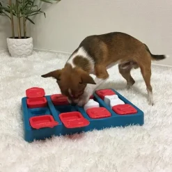 Nina Ottosson DogBrick Aktivitetslegetøj Blå SV2 - udfordrende hundespil