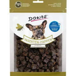 Dokas Premium Hunde og Kattesnacks Dokas Insektgodbidder og Sød kartoffel 100 g - bæredygtige hundesnacks