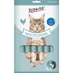 Dokas Premium Hunde og Kattesnacks Dokas Kat Creamy Slikbar Kattesnack Kyllingelever 90 Gram