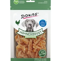 Dokas Premium Hunde og Kattesnacks Dokas Tern af kyllingebryst 200 g - stor pose med sunde hundesnacks