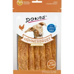 Dokas Premium Hunde og Kattesnacks Dokas Tørret kyllingebryst 70 g - sunde hundesnacks af kylling
