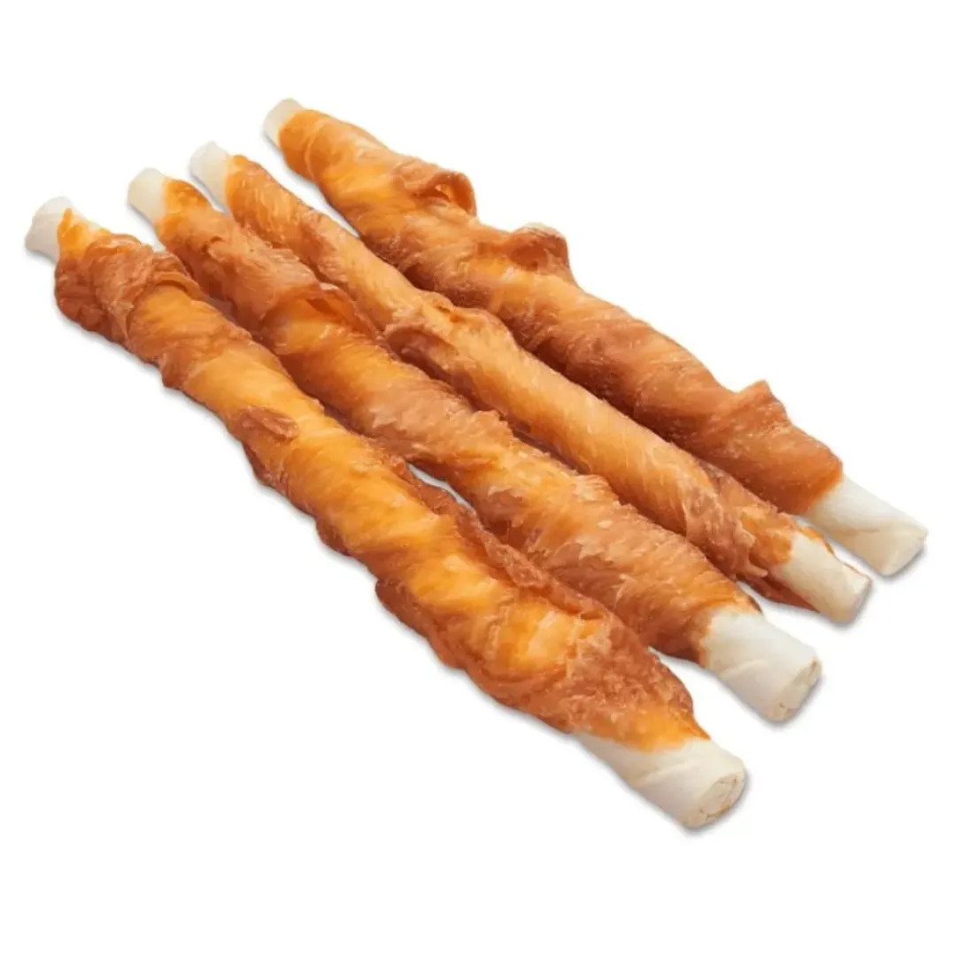 Dokas Premium Hunde og Kattesnacks Dokas Tyggepind med kyllingebryst 50 g - naturlig tyggesnack til hunde
